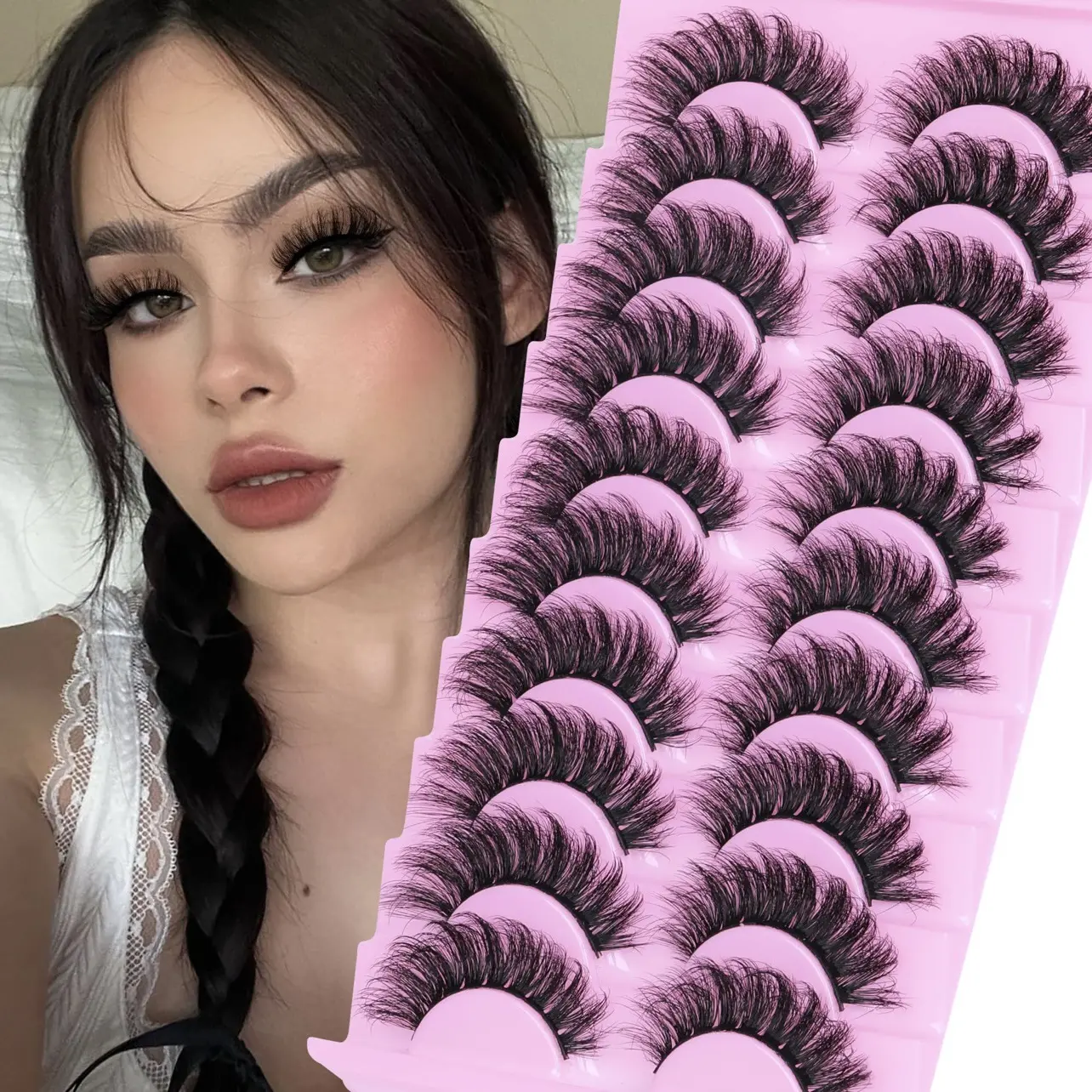Lashes Natural Cat Eye Lashes Wispy Eyelashes
