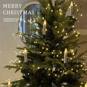 LED electronic candles Christmas decoration candle lights Valentine's Day, Thanksgiving, Mother's Day, Easter key remote control, 10 holiday decoration candle lights