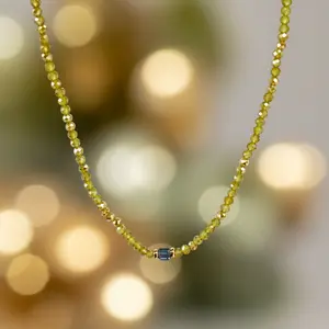 Golden Sage Beaded Necklace LM