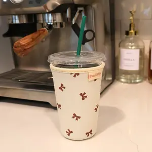 Stylish Lightweight Drinkware Sleeve, Reusable Iced Cold Drink Cup Cozy, Universal Fit for Most Cups, Gift for Coffee Lovers