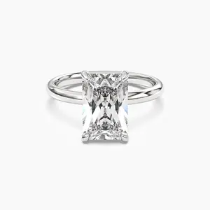 [Breeze Radiant] Certified Radiant Lab Grown Diamond Engagement Ring (TW 0.8ct)