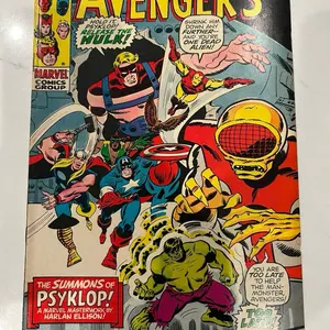 Avengers #88 VG+ Harlan Ellison Story  1st Psyklop Early Falcon Hulk Professor X