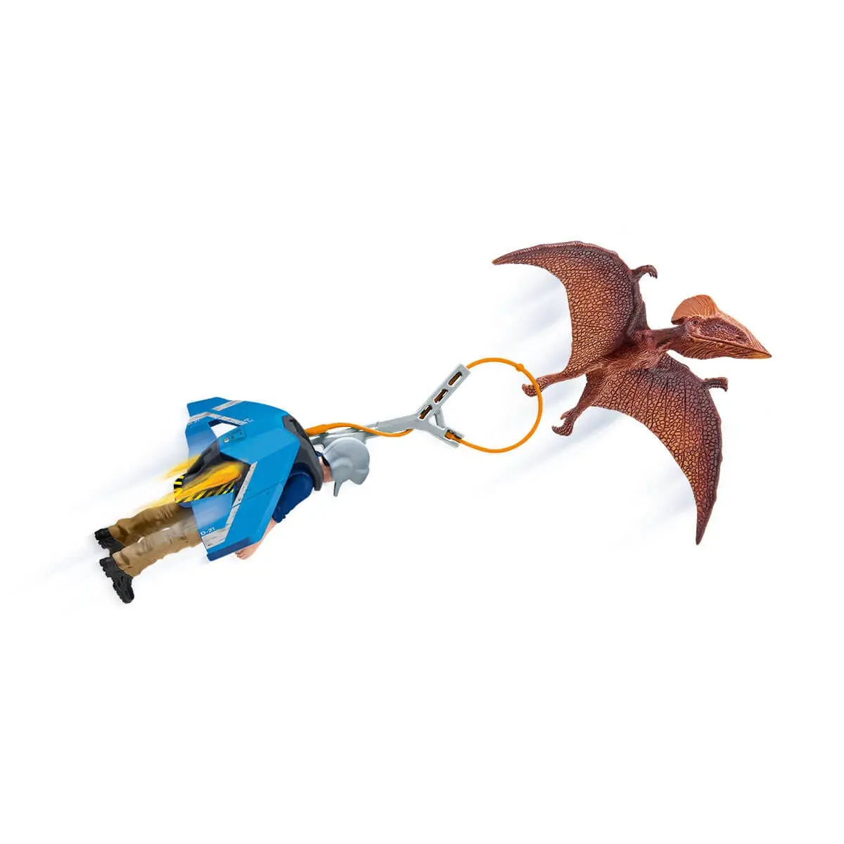 Schleich Dinosaur toys - Dinosaur & Jetpack Chase - Realistic  Dinosaur Toys for kids 4+, Party Favors & Birthday Gift