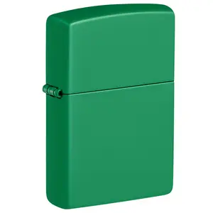 Zippo Grass Green Matte Classic Pocket Lighter - Made in USA