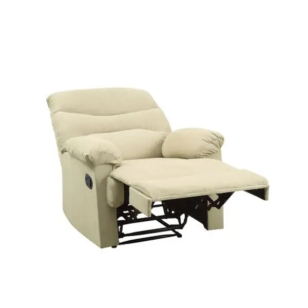 Arcadia Beige Microfiber Motion Recliner  On-Site Furniture Chair