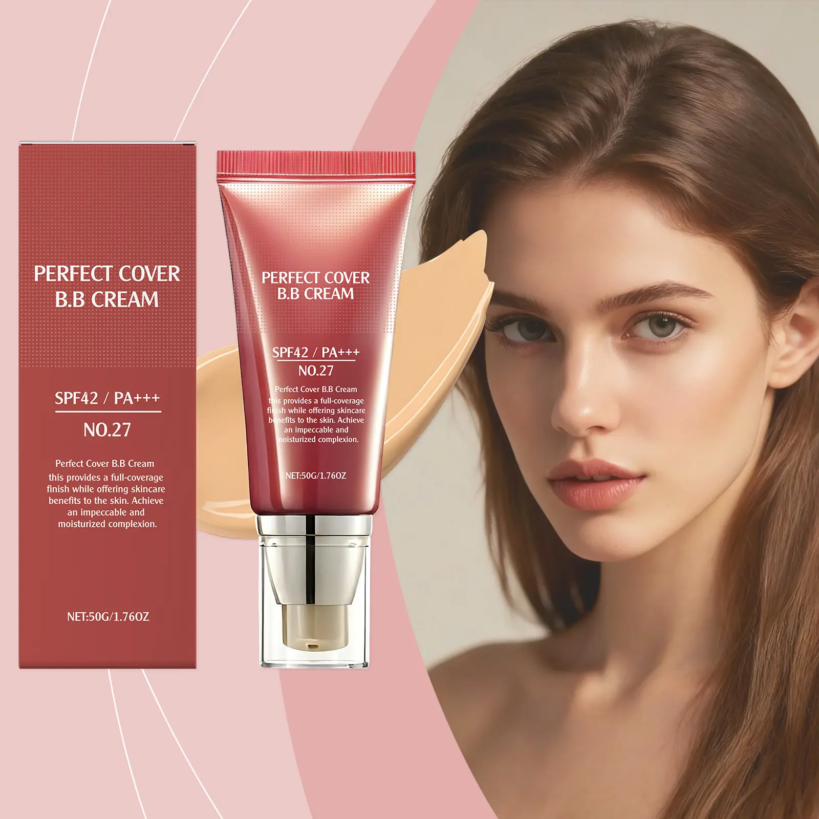 AMZ All-Tone BB Cream, Hydrating Foundation with UV Protection for a Flawless Matte Finish, Long-Lasting Lightweight Formula with Excellent Coverage, Moisturize