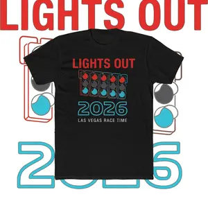Next Level 3600 Unisex Cotton Crew Tee Lights Out 2026 Motorsport Apparel Racing Fan Gift Soft Lightweight Fabric Classic Fit