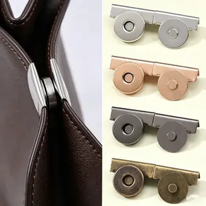 Set of 4 Pairs of Magnetic Snaps - Seamless Fasteners for Professional Apparel, Bags, and Curtains. Quick-Fix Closures; Multi-Color DIY Craft Accessories; Durable Metal Decorative Snaps; Materials Kit for Sewing Enthusiasts.