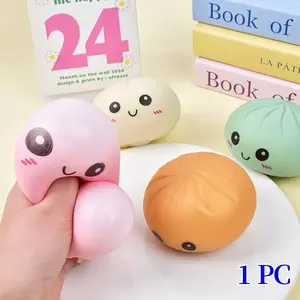 Glitter Dumpling Squishy Mystery Box – Slow Rising Squishy Bao Toy, Soft Glitter Stress Relief Toy, Cute Food Squishies, Birthday Party Favors, Anxiety Relief Fidget Toy, Squishy Bun