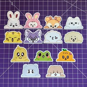 Kpop Peekaboo Sticker Packs - Glossy and Holographic Versions