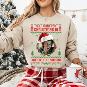 Steve Harrington Ugly Sweatshirt, Stranger Thing Christmas Sweater, Stranger Thing Movie Sweatshirt, Gift For Woman and Man