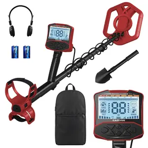 Professional Metal Detector – 5 Detection Modes, High-Precision Gold & Coin Finder, IP68 Waterproof Search Coil, Large LCD Display, Pinpoint, Adjustable Audio, Headphone Compatible, Ideal for Beach & Starters
