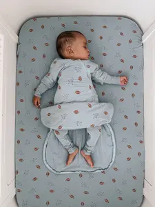 Long Sleeve Transitional Swaddle Sack - Football / 2.5 TOG