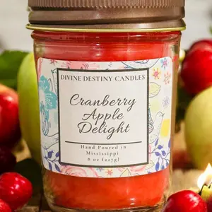Cranberry Apple Delight (Cranberry Apple Marmalade) 8 oz Candle