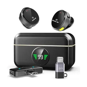 Wireless Lavalier Microphone for iPhone/Android, Plug & Play, Ultra-Clear Sound, Mini Microphone for Vlog, Tiktok, YouTube, Streaming