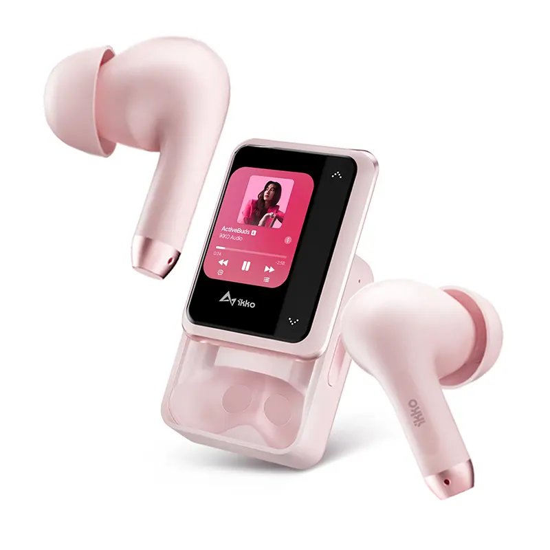 iKKO ActiveBuds AB02 Soft Pink | 62 Languages Translation, ANC