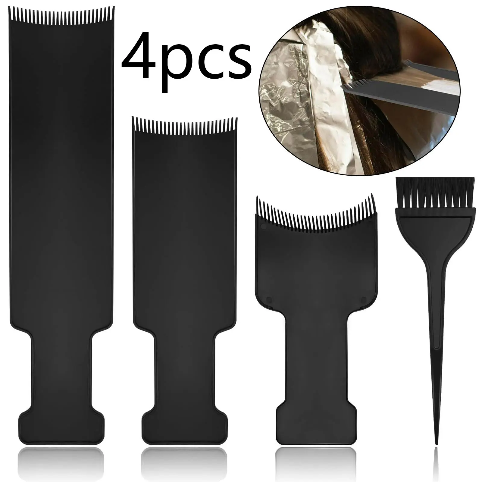 Professional Dyeing Tool Set, Hand Brush Hair Dye Comb, Hair Coloring Board, Anti-Slip Design, Hair Touch Up For Roots, Salon and Home DIY Dyeing Kit