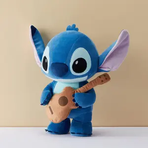 Disney Lilo & Stitch Collection – 12 Inch Standing Music Festival Plush Doll, Collectible Stuffed Toy, Cute Gift for Fans & Kids