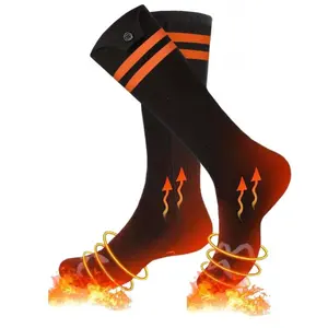 Rechargeable Heated Socks Long Battery Life Washable Multi-Zone Heating Winter Skiing Foot Warmers Outdoor Insulation Unisex Smart Temperature Control