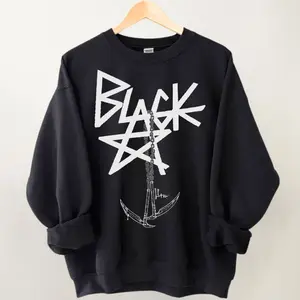 Blackstar X Chain Scythe - Soul Eater shirt Anime Oversize Sweatshirt, Classic T-shirt Cotton, Anime Graphic Hoodie, Unisex Streetwear Outfits Womenswear Menswear
