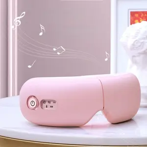 Smart Eye Massager with Heating and Bluetooth-compatible Music, Shiatsu Massage, Magnetic Therapy, Home Spa Experience, Relaxation and Focus Boost,Rechargeable with Travel Case,The Perfect Gift