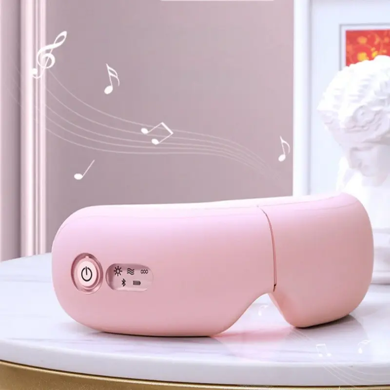 Smart Eye Massager with Heating and Bluetooth-compatible Music, Shiatsu Massage, Magnetic Therapy, Home Spa Experience, Relaxation and Focus Boost,Rechargeable with Travel Case,The Perfect Gift
