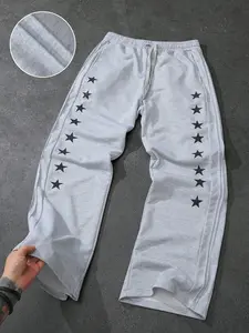 These stylish, relaxed-fit men's wide-leg sweatpants feature a minimalist design and an elastic waistband, offering a simple yet modern look. Perfect for everyday casual wear, they also make a perfect gift for your boyfriend. Casual Street Style