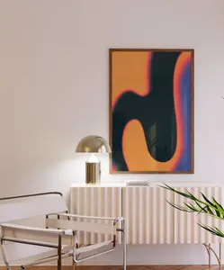 Abstract Aura Gradient - Apartment Decor - Preppy Room Decor - Danish Pastel Decor - Large Wall Art