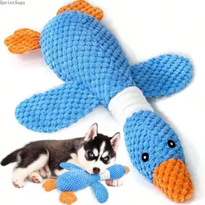 1 Pack Squeaky Dog ​​Toys, Suitable For Large Dogs That Love To Chew, Durable Plush Toys In The Shape Of Ducks And Platypuses, Interactive Dog Chew Toys/Puppy Chew Toys/Small Dog Pet Toys.