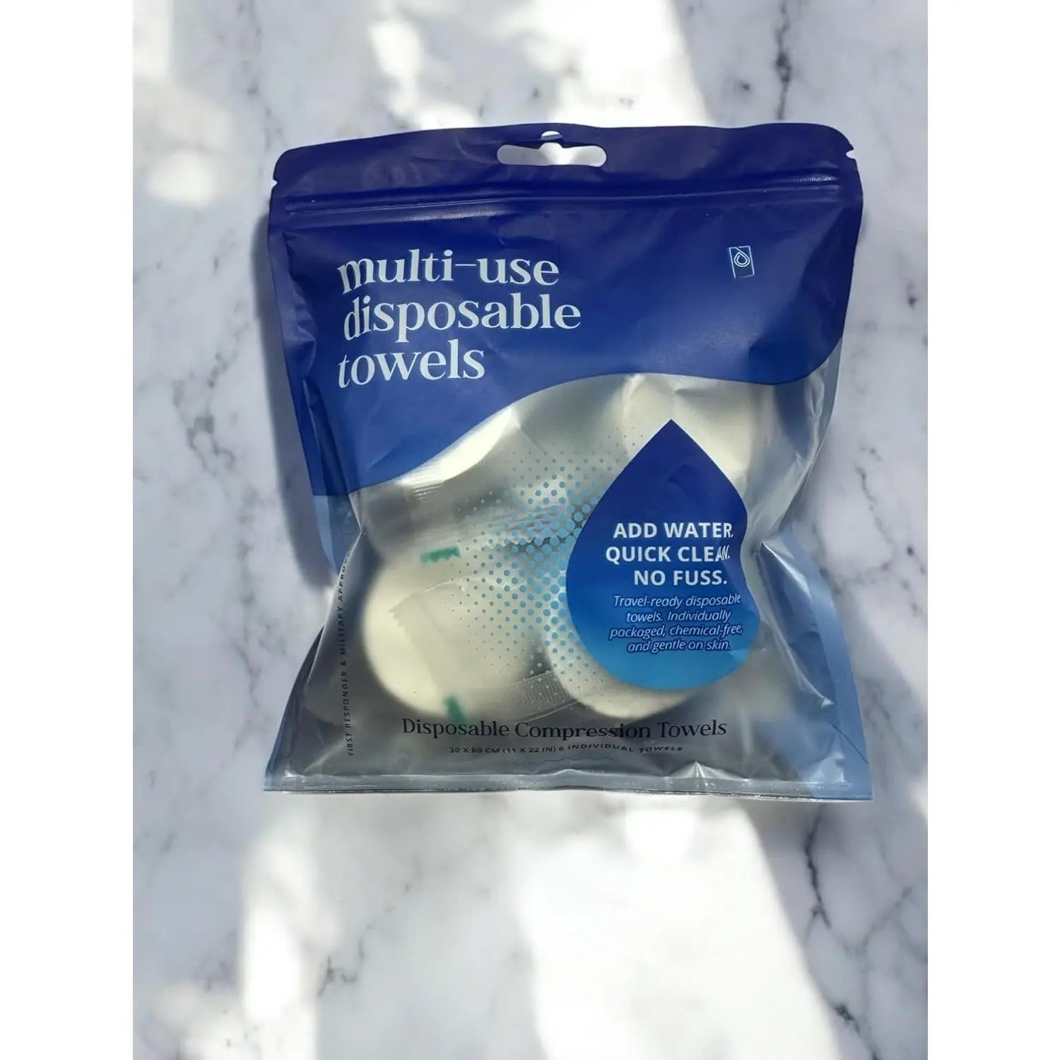 Medium Compressed Towels (12 pcs) - Expandable Travel Towels for Camping, Hiking, Gym, ,  &  Use -  Cotton, -Free, Portable &