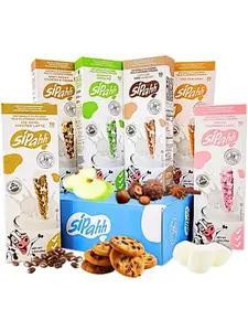 ARIFOODIE PACK. Milk Flavoring Straws, 60 Straws, Hazelnut, Cookies & Cream, Hipster Latte, Marshmallow, Granny's Apple Pie, Cha Cha Chai, Low Sugar, Kid-Approved Fun, No Artificial Flavors or Colors, Works with Any Milk, Perfect for Lunchboxes & Giftings