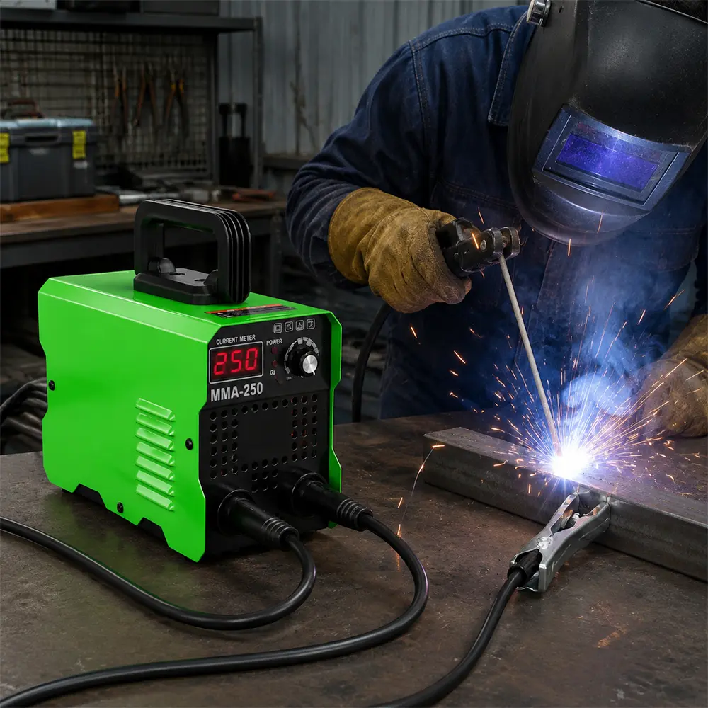110V Portable Lightweight DC Inverter Stick Welder, Complete Digital Welding Kit with LCD Display, Auto Current Matching, Beginner-Friendly Arc Welding Equipment, Complete Welding Kit, Dc Inverter Welder