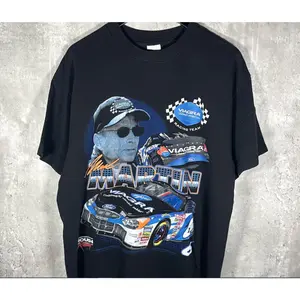 Mark Martin NASCAR T-Shirt – Vintage 1990s Viagra Racing Merch