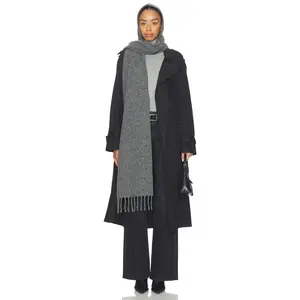 Rag & Bone Amy Hooded Scarf in Charcoal