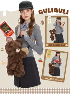 Guliguli Lightweight Travel Plush Backpack Gulibear - Soft & Cozy Cub Coulee Bag for Everyday Use