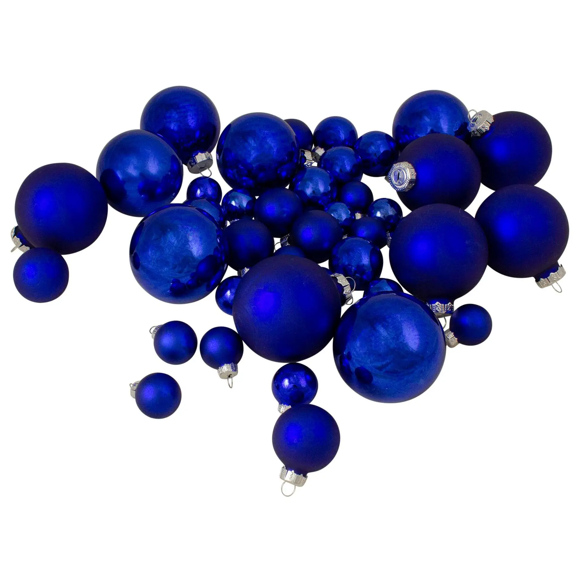 Northlight 40ct Shiny & Matte Glass Ball Ornaments Northlight 40ct Shiny & Matte Glass Ball Ornaments