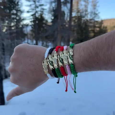 San Judas Handmade Bracelets with Gems - Daily Unisex Adjustable Bracelet
