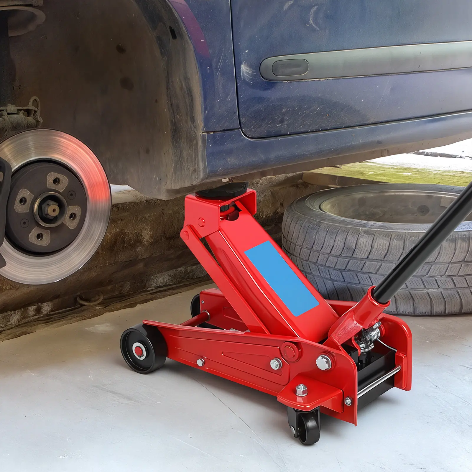 3-Ton Capacity Floor Jack with 5-18.5 Inches Lifting Range, Heavy Duty Single Piston Pump Hydraulic Jack, Quick Lift Car SUV Truck Trolley Jack for Home, Garage, Repair Shop