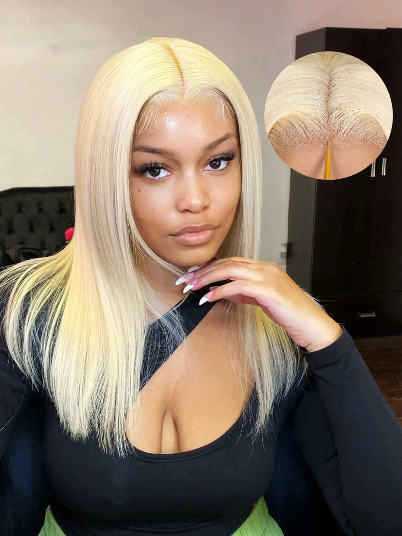 613 Glueless Blonde Frontal Wig Wear And Go Brazilian Pre Cut 5x5 Hd Lace Closure 100% Human Hair Wigs for Women Beginner Friendly