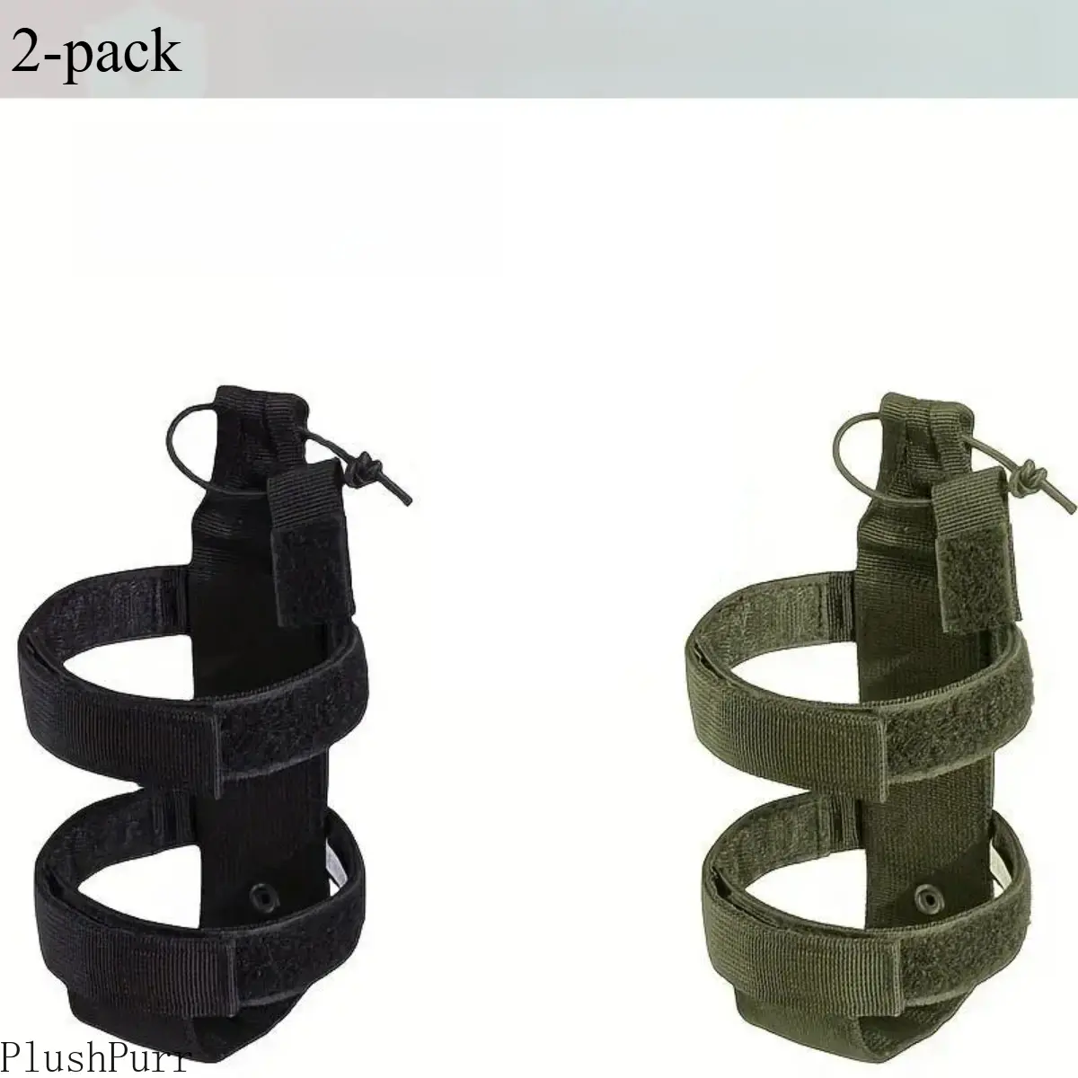 1-Pack Portable Water Bottle Holder — Adjustable Water Bottle Pouch / Canteen Bag, Outdoor Sports Drinkware Accessory (Water Bottle Not Included)