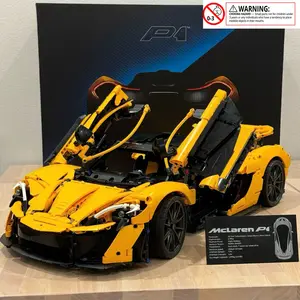 Mclaren P1 Super Car Large Model Building Blocks Toy, Adult Iq Puzzle Assembly Gift, Unisex Boy Model Kit, No Battery Required