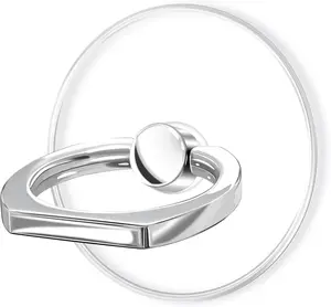 Transparent Clear Phone Ring Grips Holder Kickstand, Finger Ring Stand for Cell Phone Tablet Case Accessories(Round-Clear) (1)