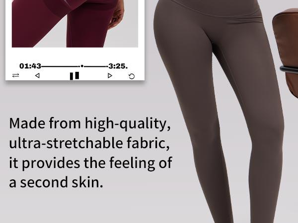OYV Women's Yoga Pants, High Waisted Butt Lift Leggings with Tummy Control, Inner Lift Panel & 3 Customizable Lengths for Workout, Running & Daily Wear