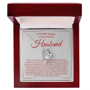 Keep Your Husband’s Spirit Near With This Sterling Silver Necklace, A Heartfelt Tribute To Honor His Life And Eternal Bond Forever - FL29