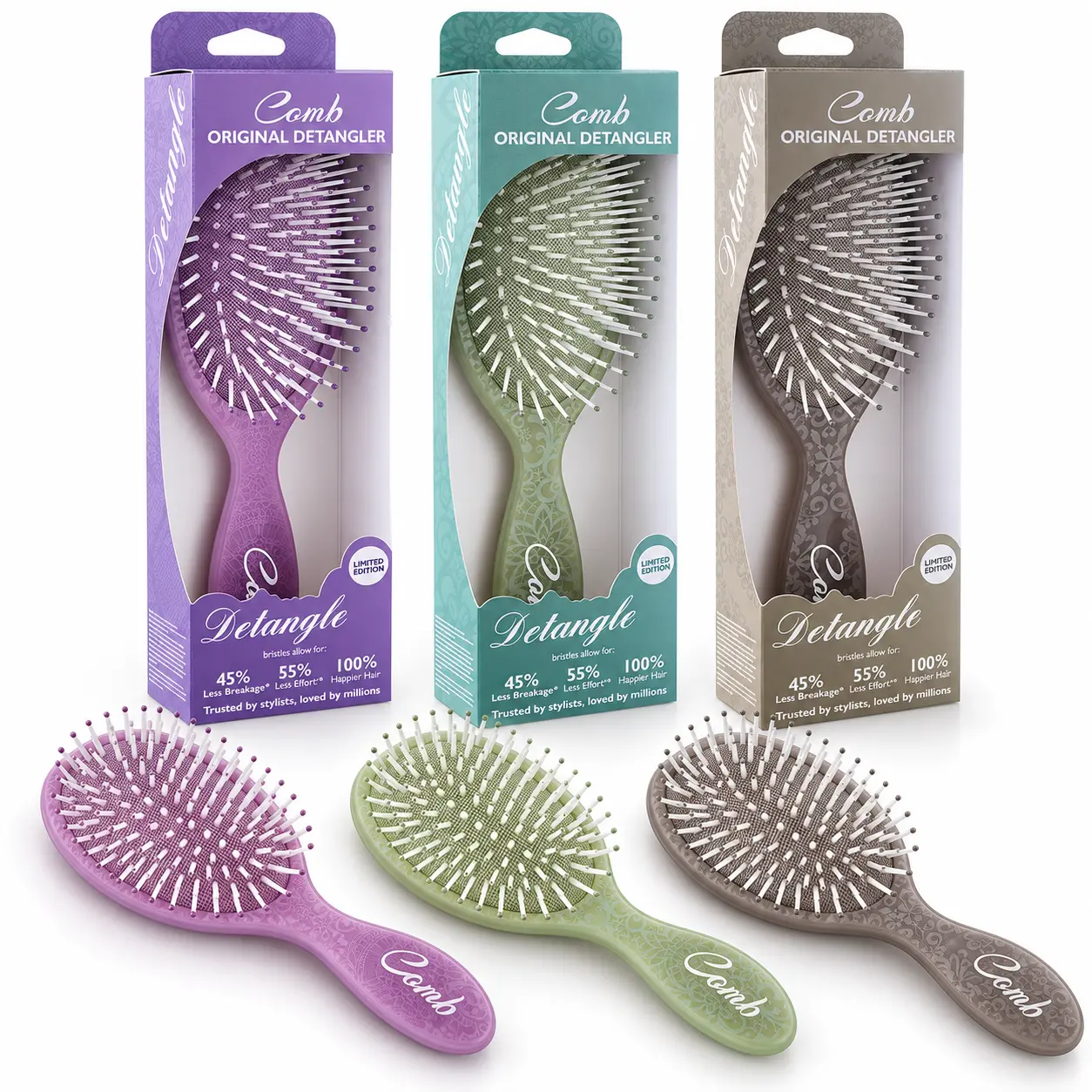 scalp removing comb Cepillo desenredante original,cerdas ultrasuaves IntelliFlex, cerdas desenredantes que se deslizan a través de los nudos (cabello húmedo, seco y dañado