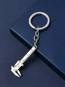 Portable Vernier Caliper Keychain Mini Measurement Tool, Small DIY Craft Kit Accessory, Compact Design for Precision Measurements