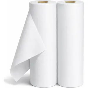 HexaHive 12 Incn X 30 Yards Lightweight Fusible Interfacing for Sewing - 2 Roll White Iron-On Non-Woven Fusible Interfacing, Single-Sided Fusible Fleece for Quilting