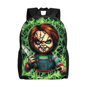 Chucky For Travel Hiking Lightweight Anime Rucksack All Over Print Casual Backpack Laptop Backpack Daily Essentials Good Guys doll Child's Play Camping Daypack Computer Backpack