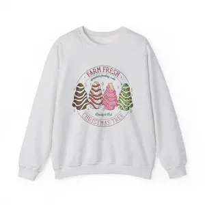 Cake Sweatshirt, Holiday Winter Jumper, Festive Bakery Pullover, Xmas Dessert Top, Cute Baking Sweater Classic Cotton   hoodie christmas funny
