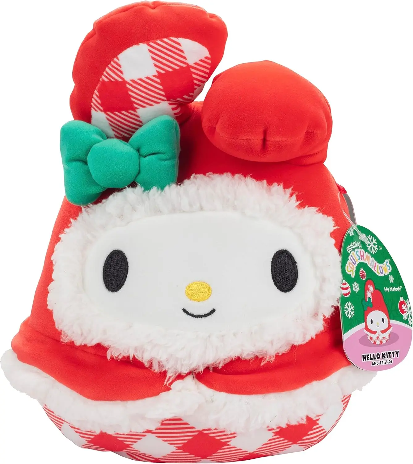 Squishmallows 8-Inch My Melody - Official Jazwares Plush -Collectible Soft & Squishy Hello Kitty Stuffed Animal Toys, Great Gift for Kids